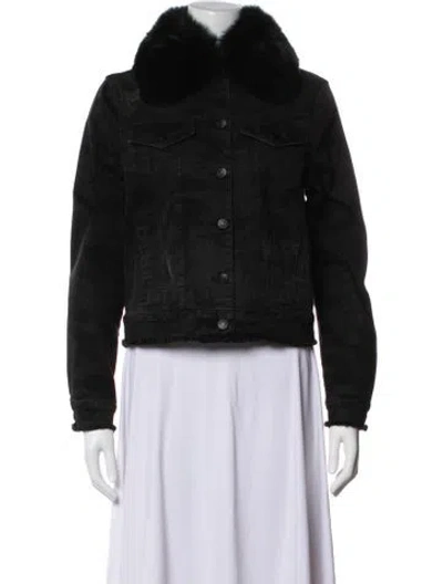 Pre-owned Generation Love Fox Denim Jacket In Black