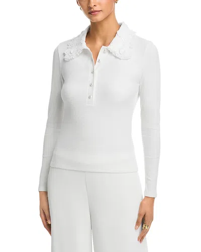 Generation Love Frida Lace Collar Top In White