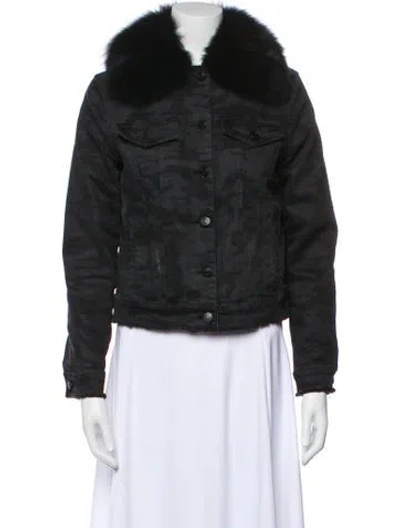 Pre-owned Generation Love Fur Jacket In Black