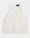 Generation Love Gionella Embroidered Sleeveless Crop Top In Multi