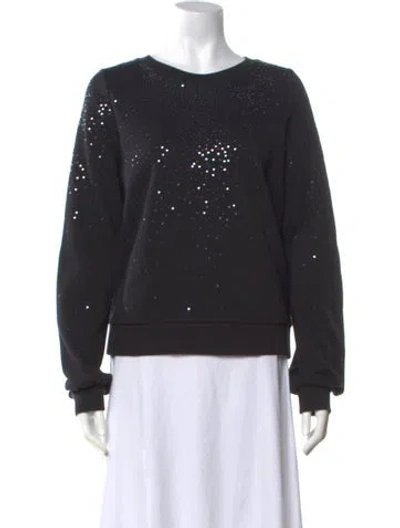 Pre-owned Generation Love Graphic Print Crew Neck Sweater W/ Tags In Black