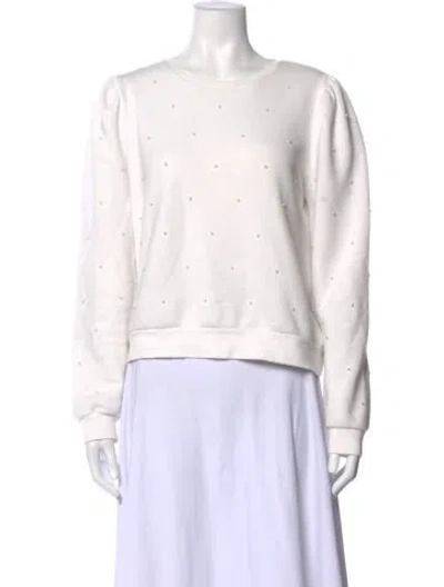 Pre-owned Generation Love Graphic Print Crew Neck Sweatshirt In White