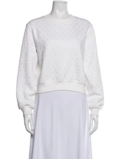 Pre-owned Generation Love Graphic Print Crew Neck Sweatshirt In White