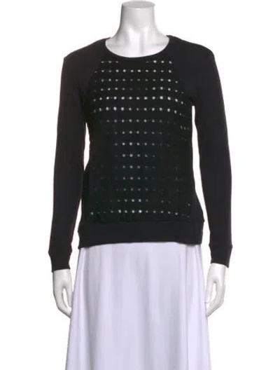 Pre-owned Generation Love Graphic Print Crew Neck Top In Black