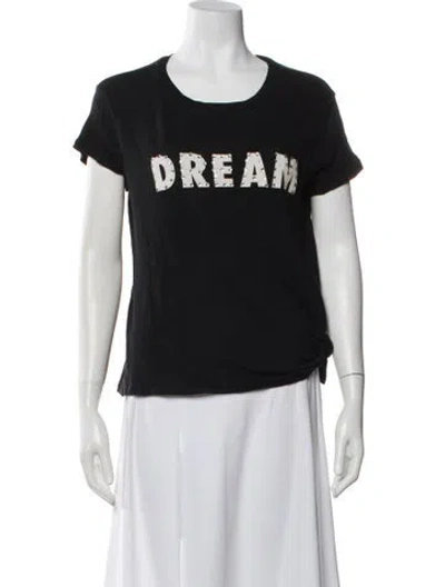 Pre-owned Generation Love Graphic Print Crew Neck T-shirt W/ Tags In Black