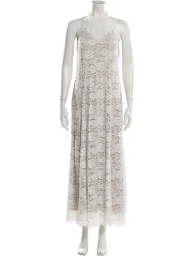 Pre-owned Generation Love Halterneck Long Dress W/ Tags In Neutral