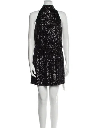 Pre-owned Generation Love Halterneck Mini Dress In Black