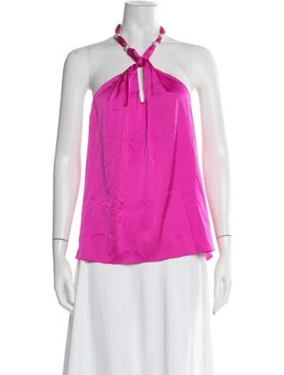 Pre-owned Generation Love Halterneck Sleeveless Top W/ Tags In Purple