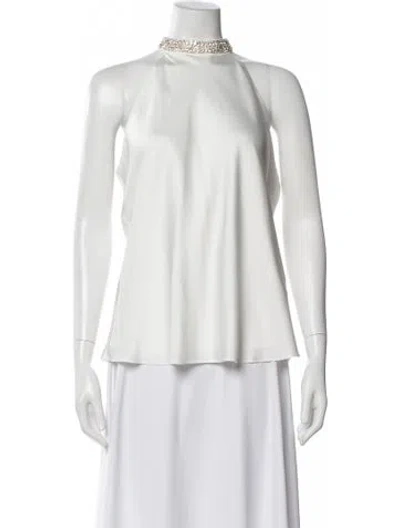 Pre-owned Generation Love Halterneck Sleeveless Top In White
