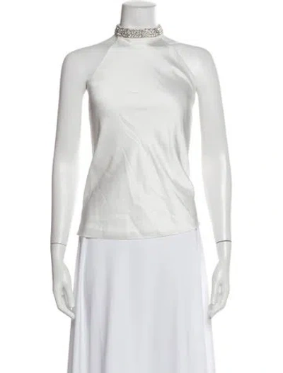 Pre-owned Generation Love Halterneck Sleeveless Top In White