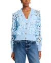 Generation Love Harlow Lace Cardigan In Blue
