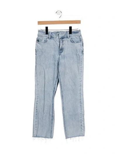 Pre-owned Generation Love High-rise Straight Leg Jeans In Blue