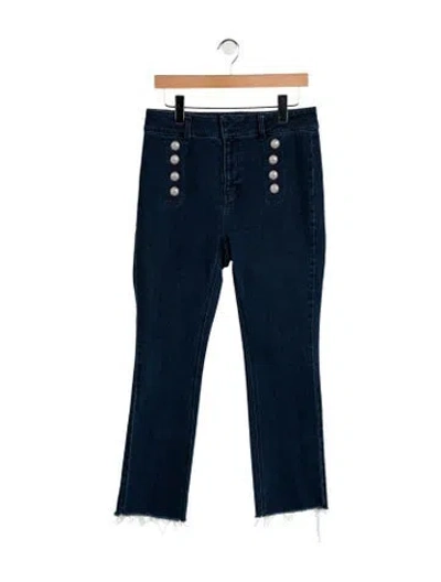 Pre-owned Generation Love High-rise Straight Leg Jeans In Blue