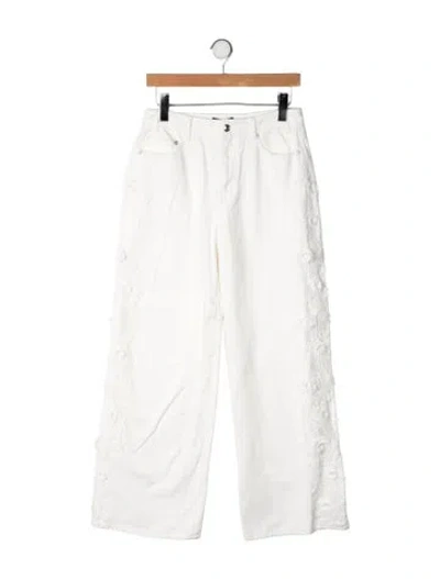 Pre-owned Generation Love High-rise Straight Leg Jeans In Neutrals