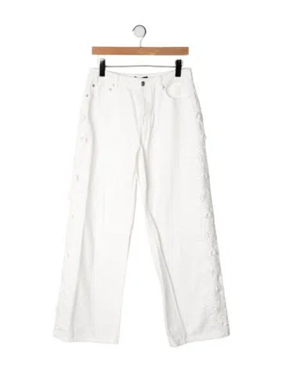 Pre-owned Generation Love High-rise Straight Leg Jeans In Neutrals