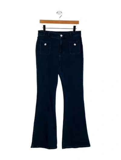 Pre-owned Generation Love High-rise Wide Leg Jeans In Blue