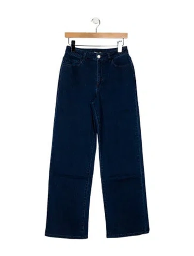 Pre-owned Generation Love High-rise Wide Leg Jeans In Blue