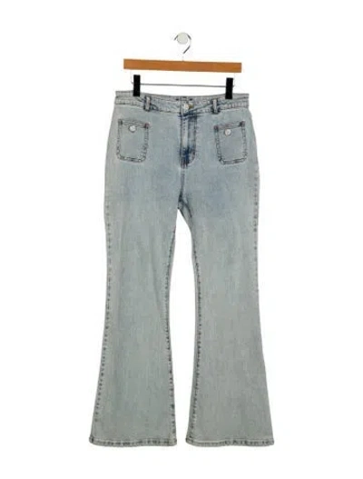 Pre-owned Generation Love High-rise Wide Leg Jeans In Blue