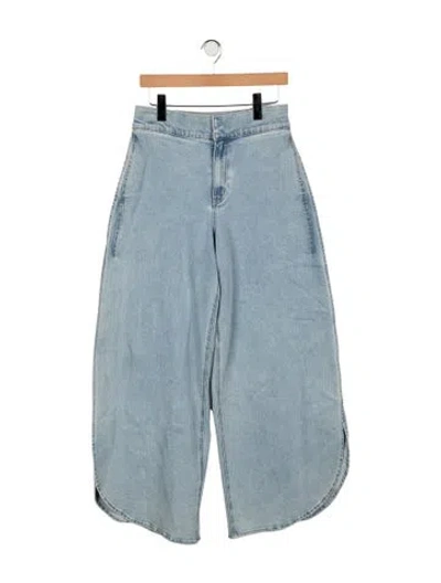 Pre-owned Generation Love High-rise Wide Leg Jeans In Blue