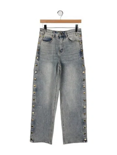 Pre-owned Generation Love High-rise Wide Leg Jeans W/ Tags In Gray