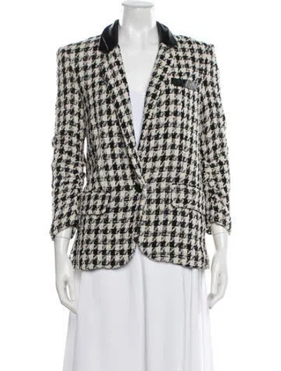 Pre-owned Generation Love Houndstooth Print Blazer In Multi