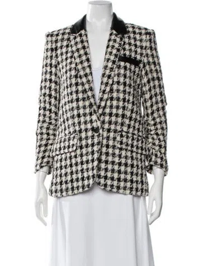 Pre-owned Generation Love Houndstooth Print Blazer In Multi