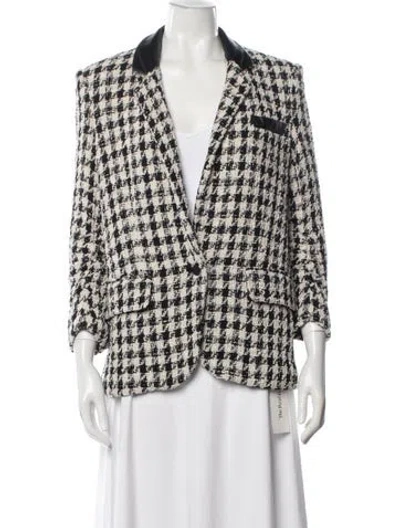 Pre-owned Generation Love Houndstooth Print Blazer In Multi