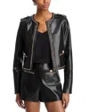 Generation Love Jemmy Chain Faux Leather Jacket In Black