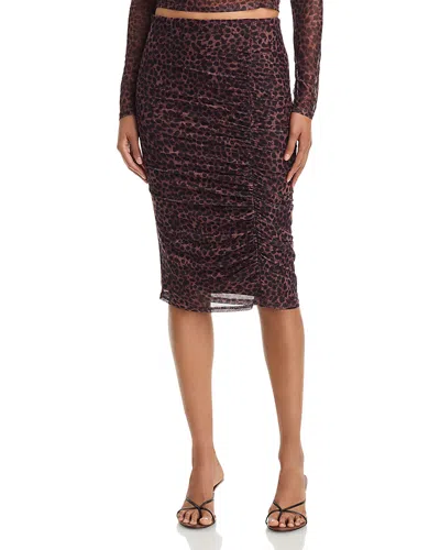 Generation Love Jessica Leopard Mesh Skirt In Multi