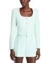 Generation Love Jina Crepe Jacket In Seafoam
