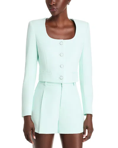 Generation Love Jina Crepe Jacket In Seafoam