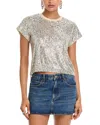 Generation Love Kai Sequin Top In Metallic