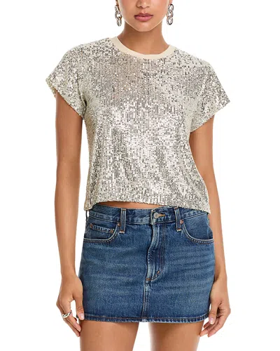 Generation Love Kai Sequin Top In Metallic