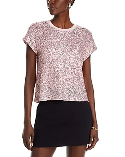 Generation Love Kai Sequin Top In Light Pink