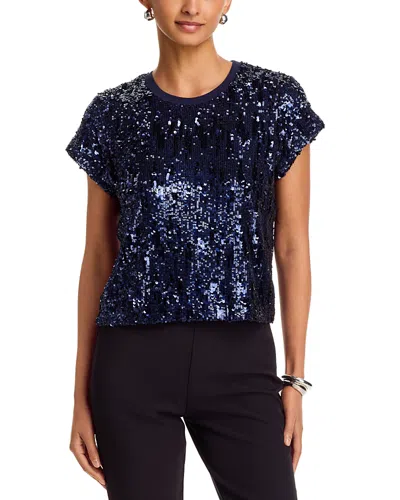 Generation Love Kai Sequinned Top In Blue