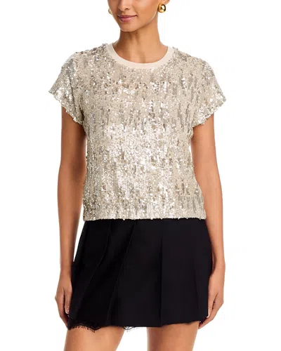 Generation Love Kai Sequinned Top In Gold