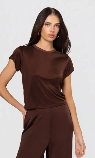 Generation Love Kai Sheen Jersey Top In Brown