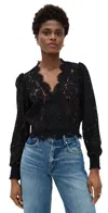 Shop Generation Love Kairi Lace Wrap Blouse Black