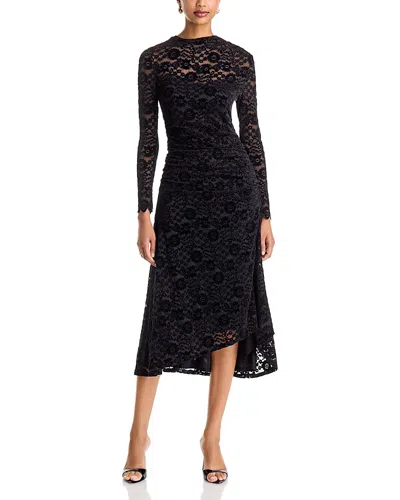 Generation Love Karmen Velvet & Lace Midi Dress In Black