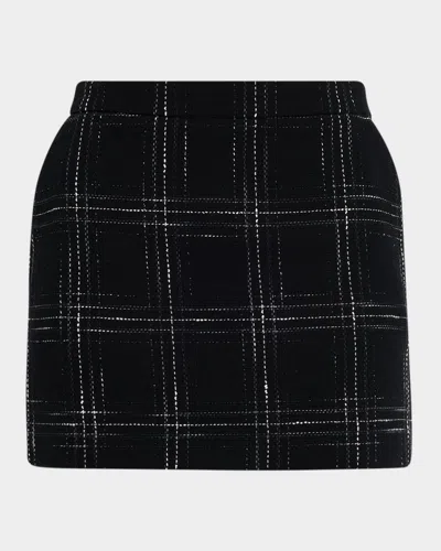 GENERATION LOVE KENDRA TWEED WINDOWPANE MINI SKIRT