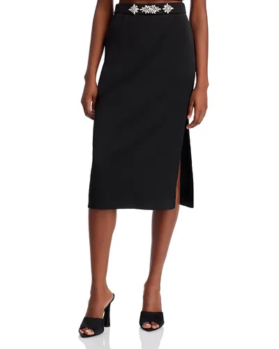 Generation Love Kori Embellished Skirt In Black/clear
