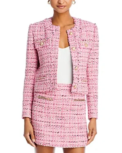 Generation Love Kristen Tweed Blazer In Pink Melange