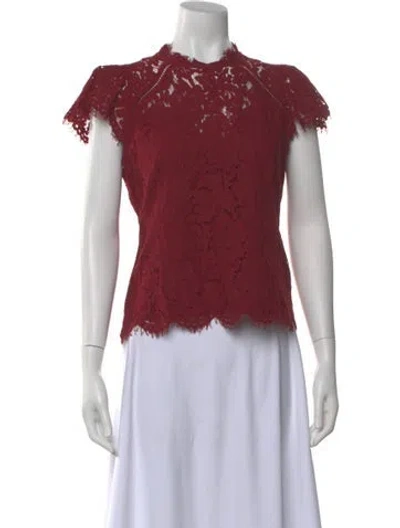 Pre-owned Generation Love Lace Lace Pattern Top In Red