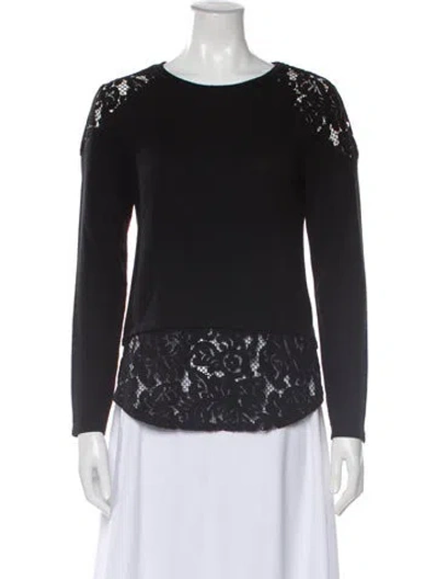 Pre-owned Generation Love Lace Pattern Crew Neck Top In Gray