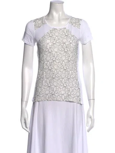 Pre-owned Generation Love Lace Pattern Crew Neck T-shirt In Gray