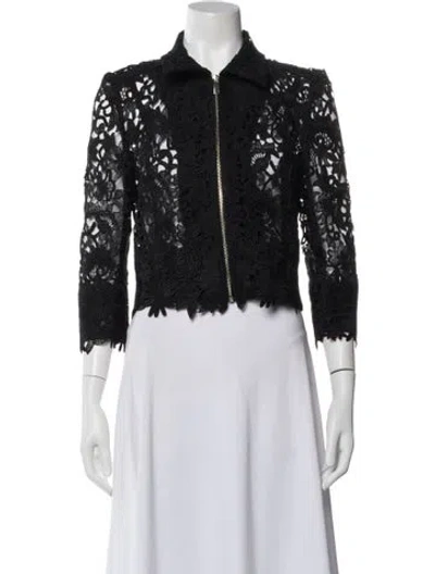 Pre-owned Generation Love Lace Pattern Evening Jacket In Black
