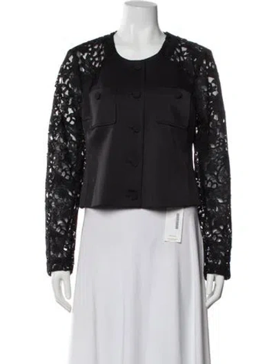 Pre-owned Generation Love Lace Pattern Evening Jacket W/ Tags In Gray