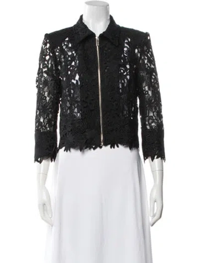 Pre-owned Generation Love Lace Pattern Jacket In Black
