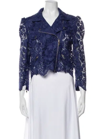 Pre-owned Generation Love Lace Pattern Jacket In Blue
