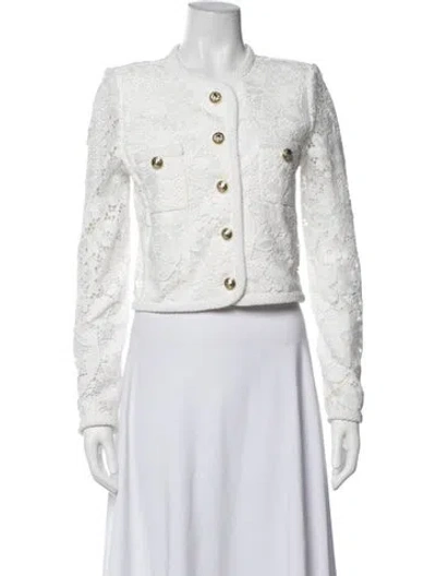 Pre-owned Generation Love Lace Pattern Jacket W/ Tags In White